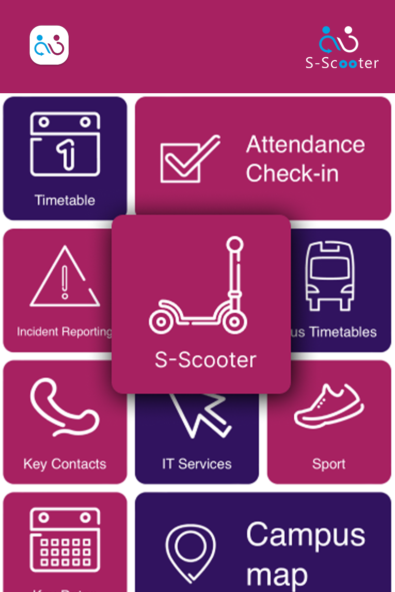 S-Scooter sustainable travel interface reference